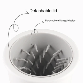 

USB Rechargeable Electric Dog Paw Cleaner Automatic Pet Foot Claw Washer Massager for Dogs Cats FAS6