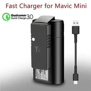 

YX for dji mavic mini QC3.0 Fast Charger Battery USB Charging ,With TYPE C Cable , For DJI Mavic Mini Drone Accessories