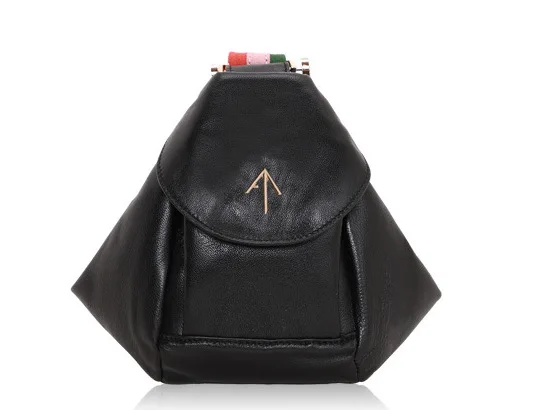 Черный Сумка Normcore arrowhead, сумка на одно плечо, сумка из натуральной кожи, сумка в ведрах, скрабы, сумка через плечо, сумки с рюшами, кожаные женские сумки - Цвет: Черный
