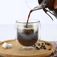 80ML-1000 мл стеклянная чаша термостойкая двойная прозрачная чашка для чая многотипные стеклянные чашки для вина кофе чай сок прозрачные кружки