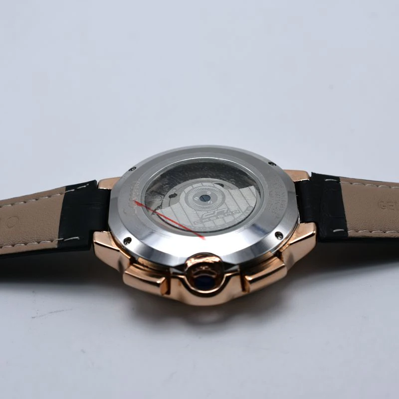 Tourbillon Mens Automatic Mechanical Wristwatch Skeleton Sport Watch Belt Watch mechanical watch
