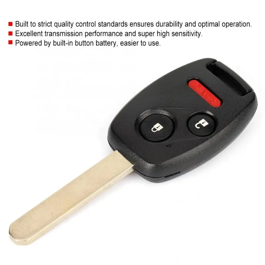 Подходит для Honda Civic 06-11 LX L X Автомобильный Дистанционный Ключ Аксессуары для ключей дистанционного управления J49 металлический дистанционный ключ