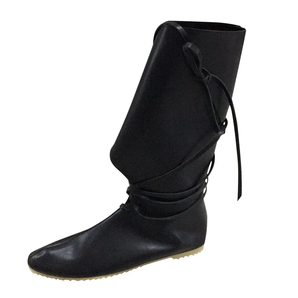JAYCOSIN/женские ботинки новые модные парные сапоги средней длины женские теннисные туфли из флока с перекрестными ремешками на плоской подошве женские туфли на квадратном каблуке со шнуровкой