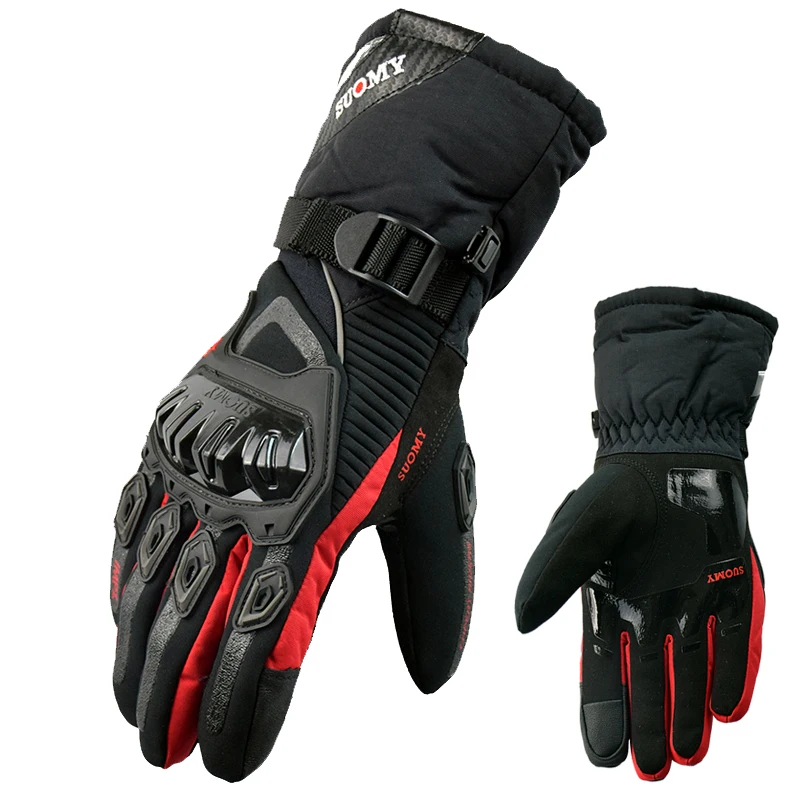

100% Waterproof SUOMY Motorcycle Gloves Touch Screen Winter Keep Warm Moto Luvas Outdoor Ski Cycling Guantes Motocross Gloves