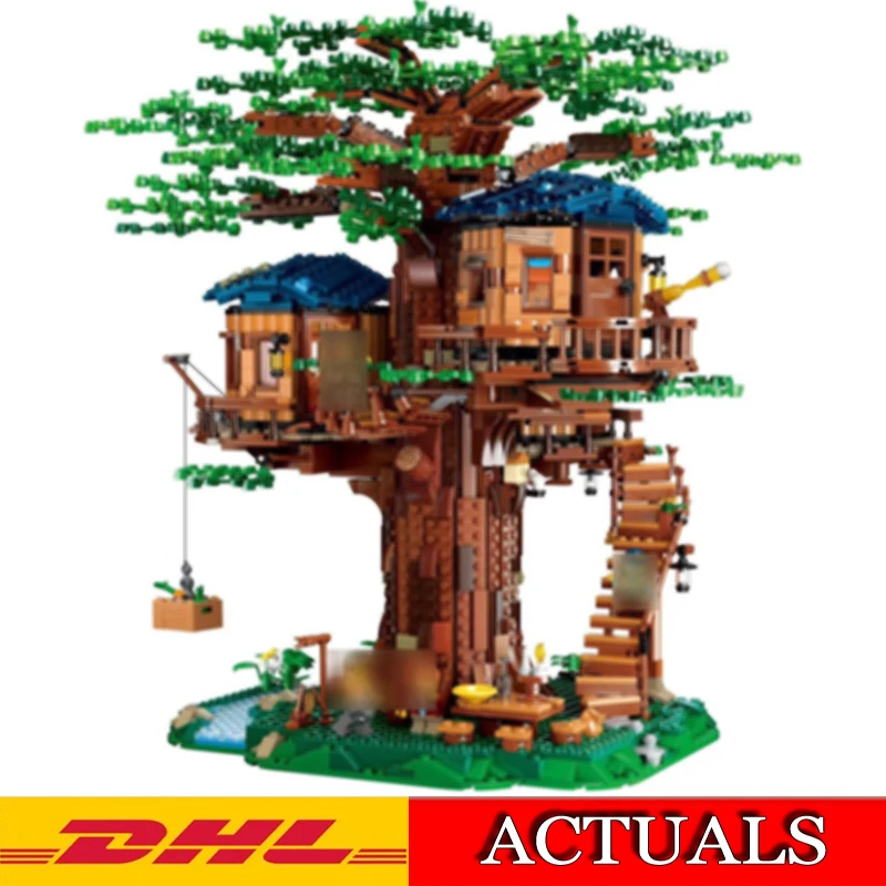 

2019 New 3117Pcs magic series Tree House Model Building Kits Blocks Bricks Children Christmas Toys Gift Ideas 21318