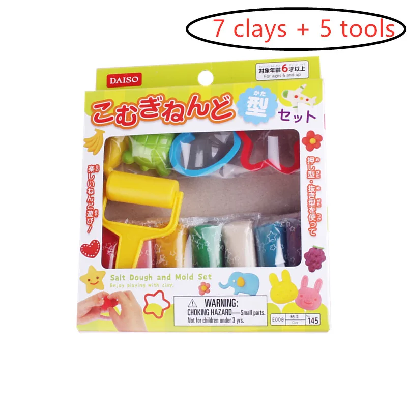 Animal7 12 шт./компл. 7 Daiso япония мягкие глины 5 формы из полимерной глины инструменты слизь игрушки 12 цветов воздух сухая глина прозрачный слизь Набор детских игрушек - Цвет: Animal7