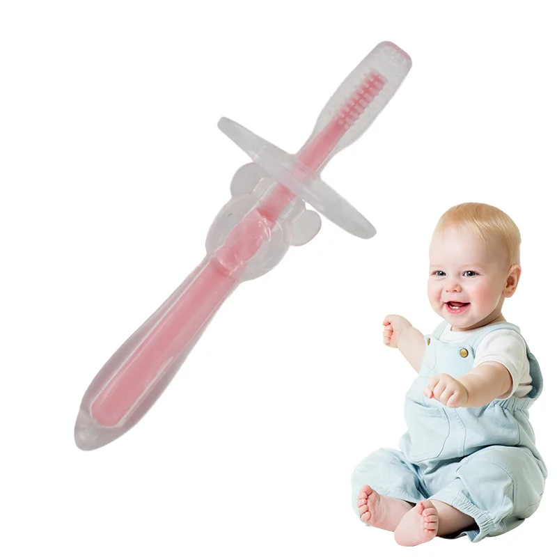 

Baby Training Silicone Deciduous Toothbrush 1-2 Years Old Baby Care Soft Baby Toothbrush