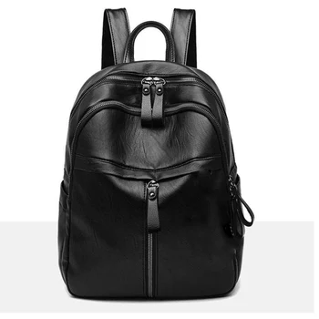 

Women PU Leather Backpack Outdoor Travel Packsack Daily School Casual Bag New