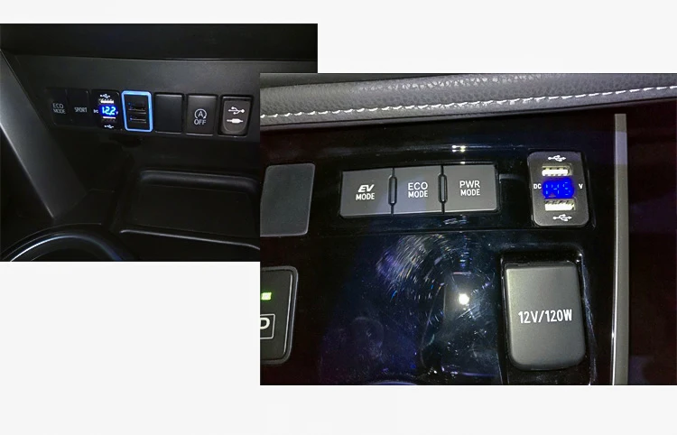 Рекламный 12-24V 2.1A usb-разъем для автомобиля зарядное устройство для мобильного телефона быстрое автомобильное зарядное устройство с светодиодный автомобильный usb-адаптер зарядное устройство для Toyota