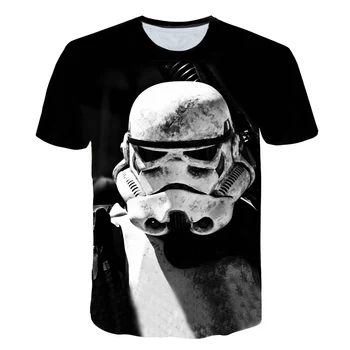 

High Quality Man T Shirt Star Wars Cartoons Clothing Movie 3d T-shirts Men Adult Darth vader Funny TShirts For TeenBoys