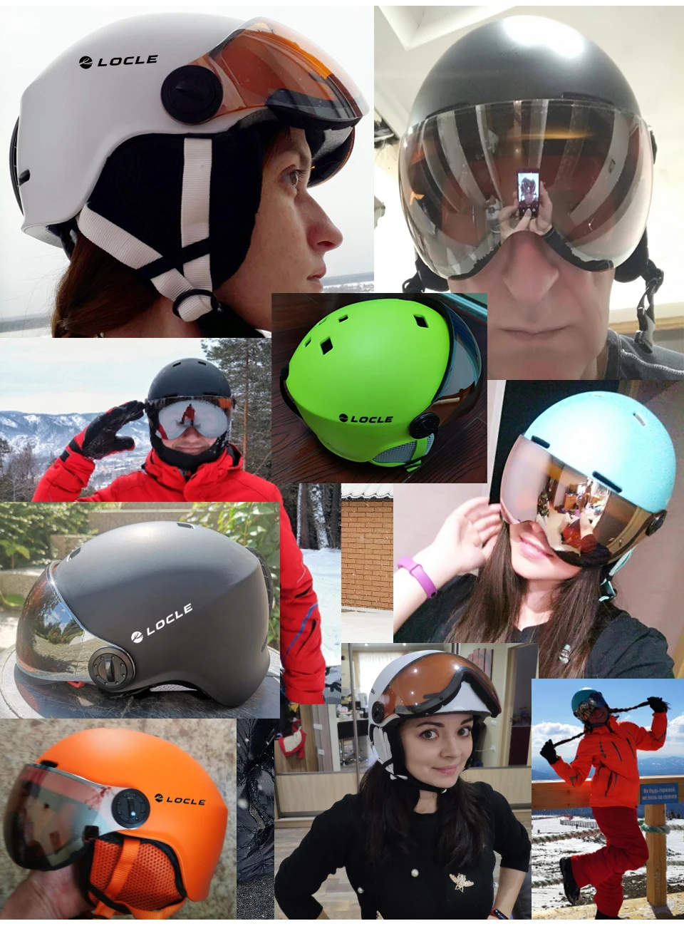 Ultralight PC+EPS CE Skiing Sports Helmet Buyer Show