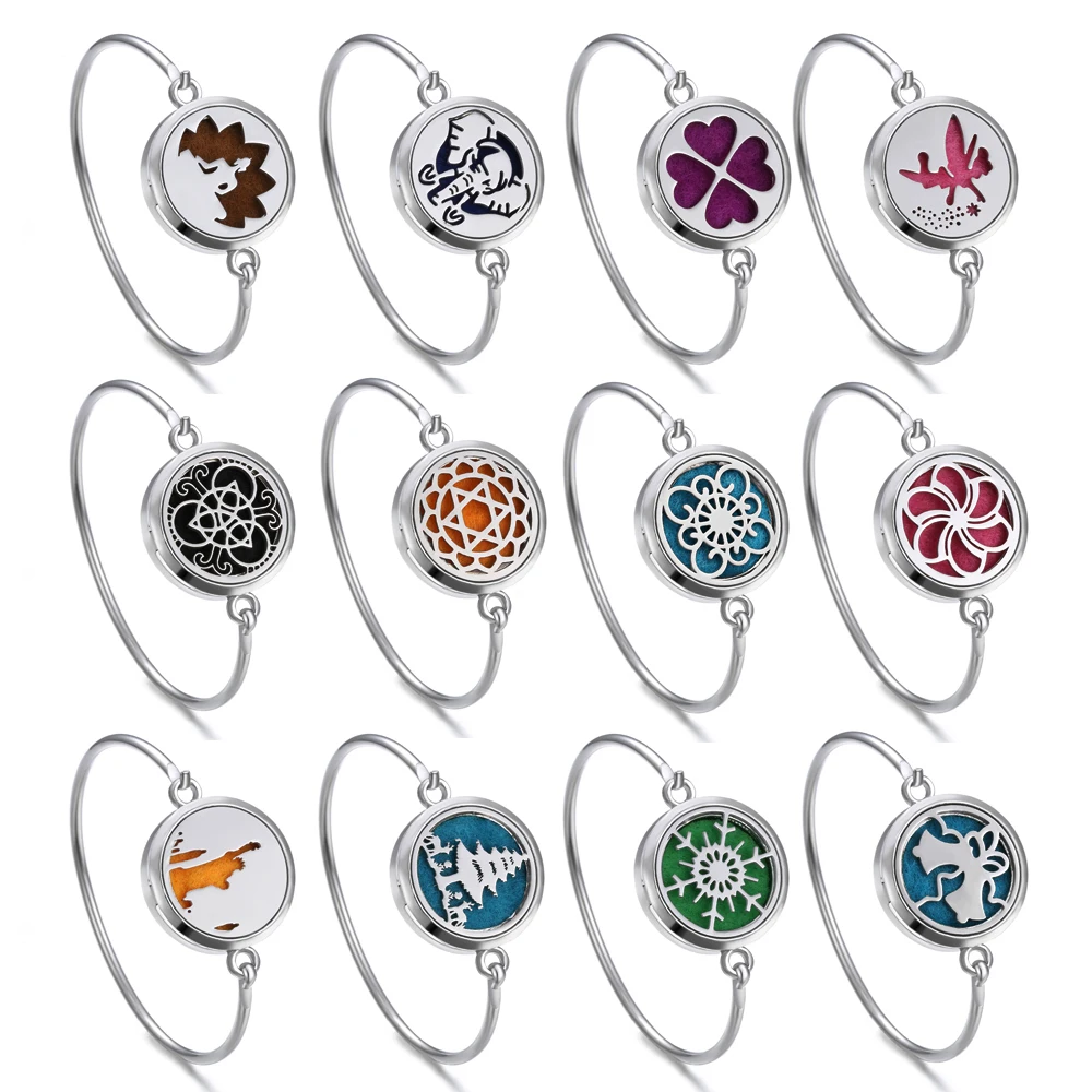 Женский браслет из нержавеющей стали с аромадиффузором|Браслеты шармами| |