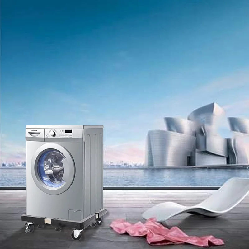 

Mobile Stainless Steel Multi-Functional Refrigerator Storage Rack Retractable Washing Machine Kitchen Shelf Adjustable