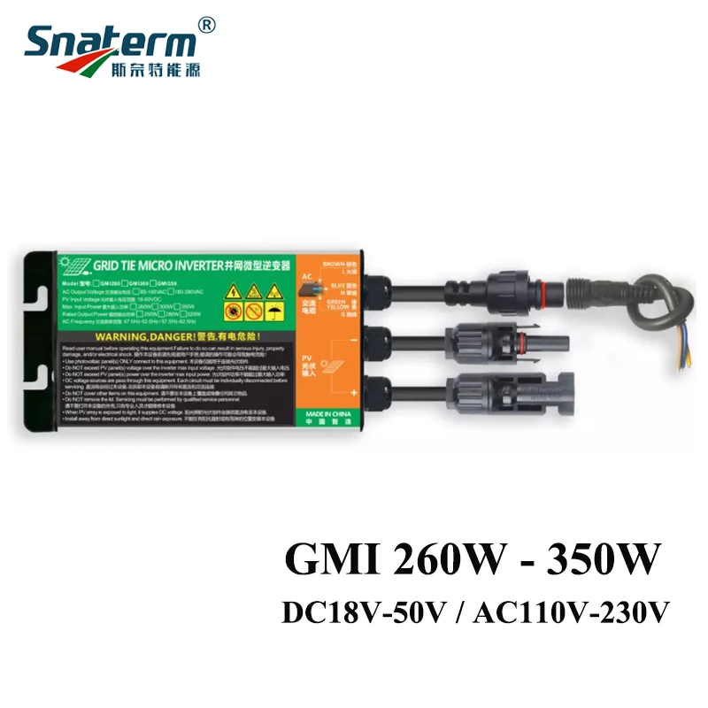 MPPT Micro Grid Tie inverter 350W 300W 260W input voltage DC18V-50V to AC120V/230V 50/60HZ Solar PV Inverter solar inverter power inverter