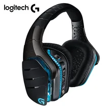 Беспроводная игровая гарнитура logitech G933 7,1 Surround RGB, многоплатформенные наушники DTS Dolby, Проводные/беспроводные наушники для ноутбука, ПК, геймера