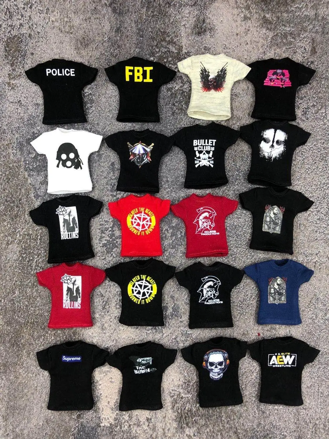 

Custom 1/12 Soldiers Clothes Men Trendy Pattern Short Sleeve Suit Model Toys for 6" Body Doll Toy