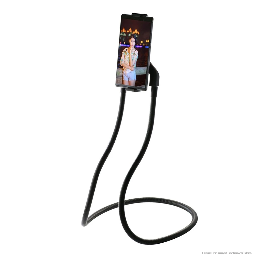 

Flexible Mobile Phone Holder Hanging Neck Lazy Necklace Bracket Bed 360 Degree Phones Holder Stand For iPhone for Xiaomi