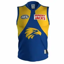 AFL WEST COAST EAGLES домашний трикотаж размер S-3XL