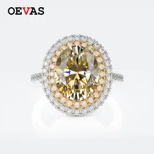 Oevas 100% Серебро 925 пробы обручальные кольца для женщин сверкающий