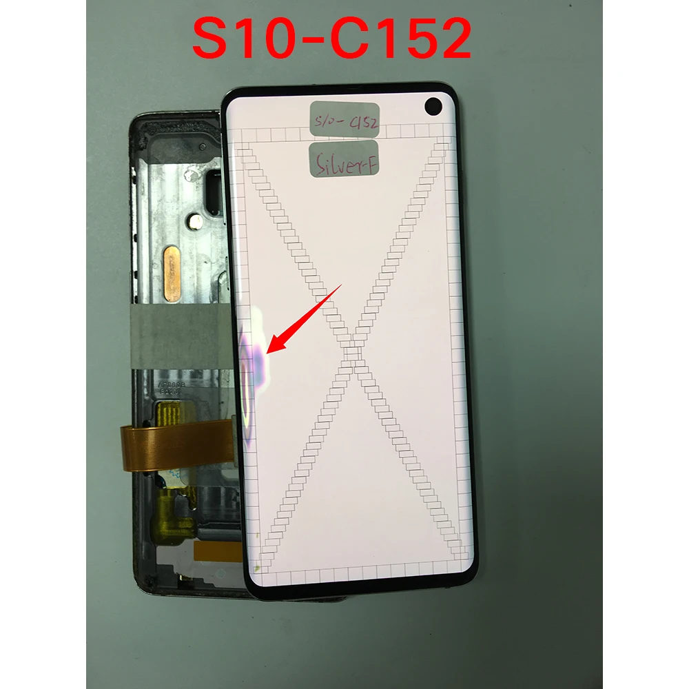 TFT Lcd scherm voor Samsung Galaxy S10 G973 SM-G973F SM-G973U SM-G973W SM-G9730 Lcd scherm Touchscreen Digitizer Vergadering met Gereedschap (6.1 inch Zwart