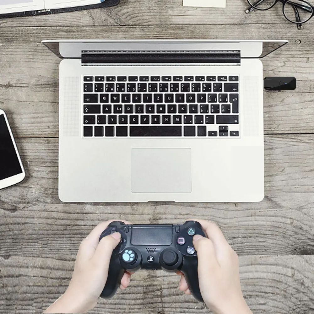 Беспроводной конвертер с ручкой для переключателя/PS4/PS3/PC, беспроводной USB контроллер, проводной Bluetooth адаптер рукоятки для Android