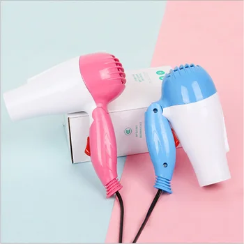 

50pcs fan hair drier Mini Hair Dryer with Nozzle Adjustable Airflow Fast Drying Low Noise Portable Travel Household Hair Dryer