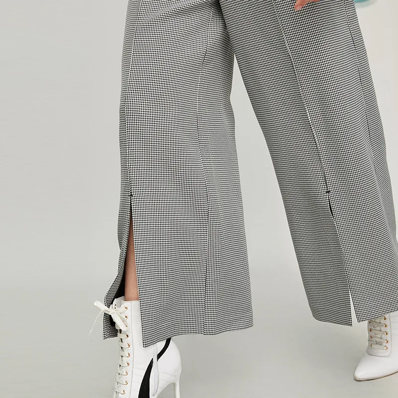 Vero Moda New Vintage Style Women's High-rise Split Cuffs Wide-leg Pants | 319426501