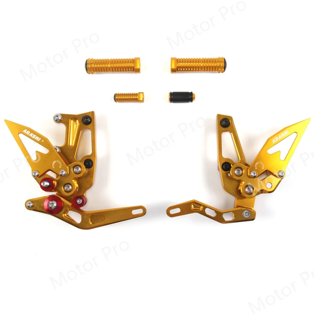 Регулируемые подножки для Triumph speed Triple 1050 2011- аксессуары для мотоциклов Peg Rearsets серая педаль 2012 2013 14