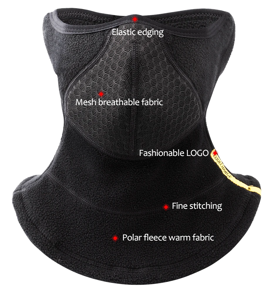 CoolChange Bicycle Winter Outdoor Sports Wind Cycling Face Mask Elastic Neck Warm Snowboard Bike Face Half Mask Scarf Men Women