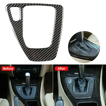 

Car Gear Shift Car Accessories Control Panel Decorative Strip Cover Sticker Trim Decor For BMW E90 / E92 E93 Carbon Fiber Black