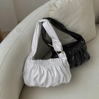 

Retro Soft Leather Shoulder Bags For Women 2020 Vintage Small Shoulder Bag Luxury Handbag And Purse Women Pack Vintage Totes
