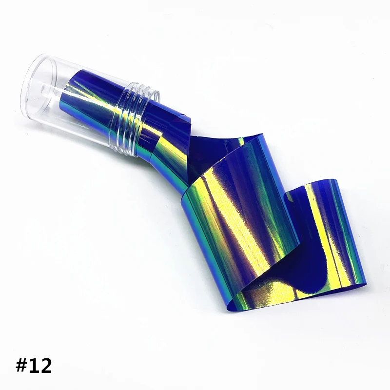 MeikoDeft Nail Art Aurora Ice Cube Cellophane Lớn Nhiều Màu Sắc Chuyển