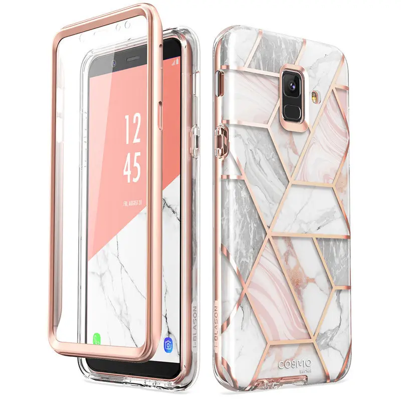 Чехол для samsung Galaxy A6 (2018) i-Blason Cosmo Full-блеск тела мраморный бампер чехол со