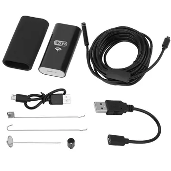 

LESHP 2m/3.5m/5m 8mm 6LED Light Waterproof WiFi Borescope Inspection Endoscope Snake Tube Camera HD 720p For Mobile Phones