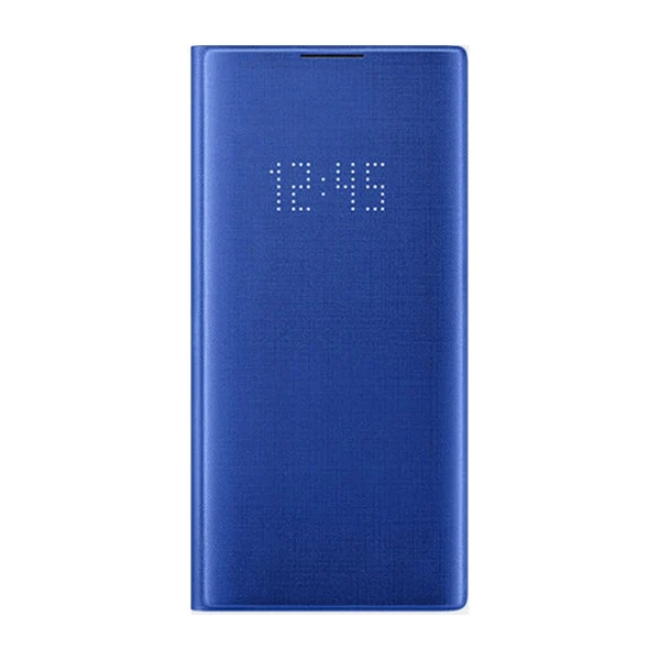 Светодиодный Чехол-бумажник samsung для Galaxy Note 10 Note10 Note X Note10 Plus с функцией сна и карманом для карт - Цвет: Blue