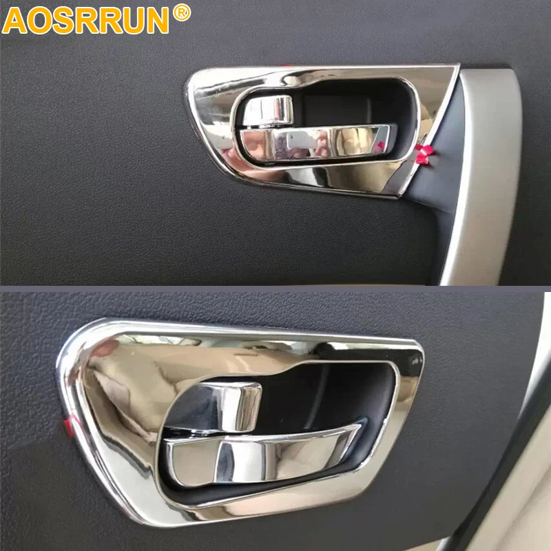 Car Accessories ABS Chrome Interior Trim Doors Hand Decoration Cover For Nissan Qashqai J10 2007-2012 Car Moulding Decoration Interior Mouldings Interior Moulding Trim Strip