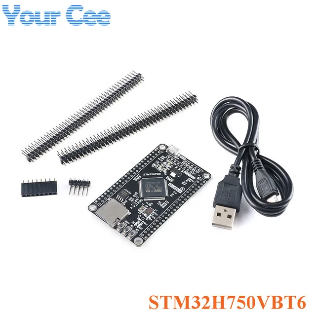 Stm32h750vbt6 Stm32h743vit6 Stm32h7開発ボードstm32システムボードm7コアボードtftインターフェース Usbケーブル付き Integrated Circuits Aliexpress
