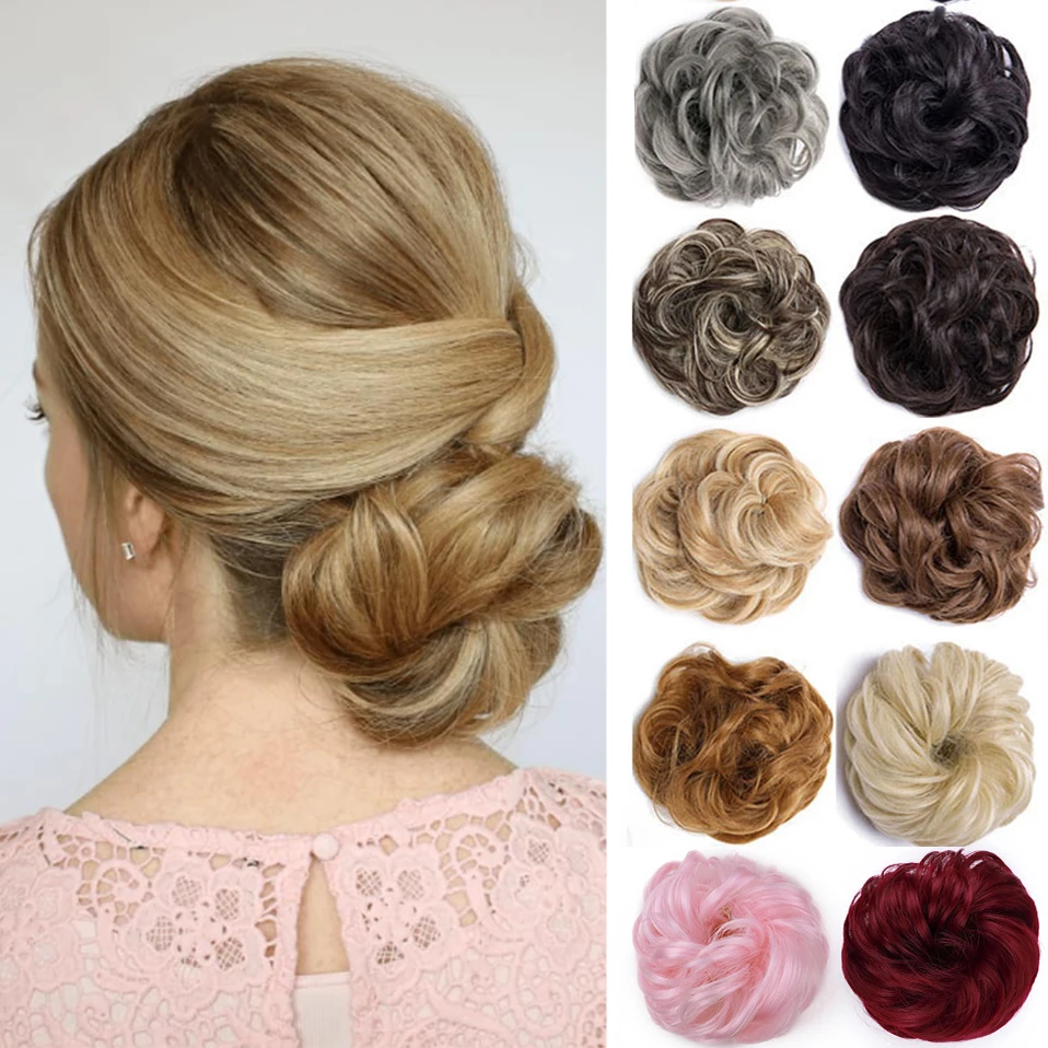 Good Value Hairpiece Bun Hair-Scrunchies-Extensions Ponytail Chignons Hair-Tail-Updo Fake-Hair SNOILITE YlpRZq35