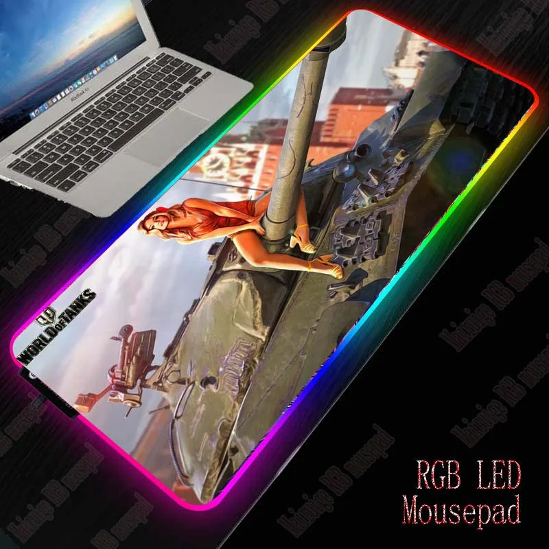 Yuzuoan One Piece Computer Mouse Pad Star Wars LED Lighting 7-color Light RGB Waterproof Game XXL Carpet Mat | Компьютеры и офис