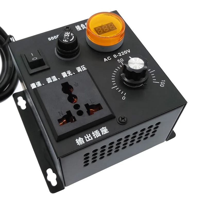 220V 5000W SCR Напряжение Давление регулятор двигателя Скорость Controllor регулирование температуры/Скорость регулирования/затемнения/Осветляющий