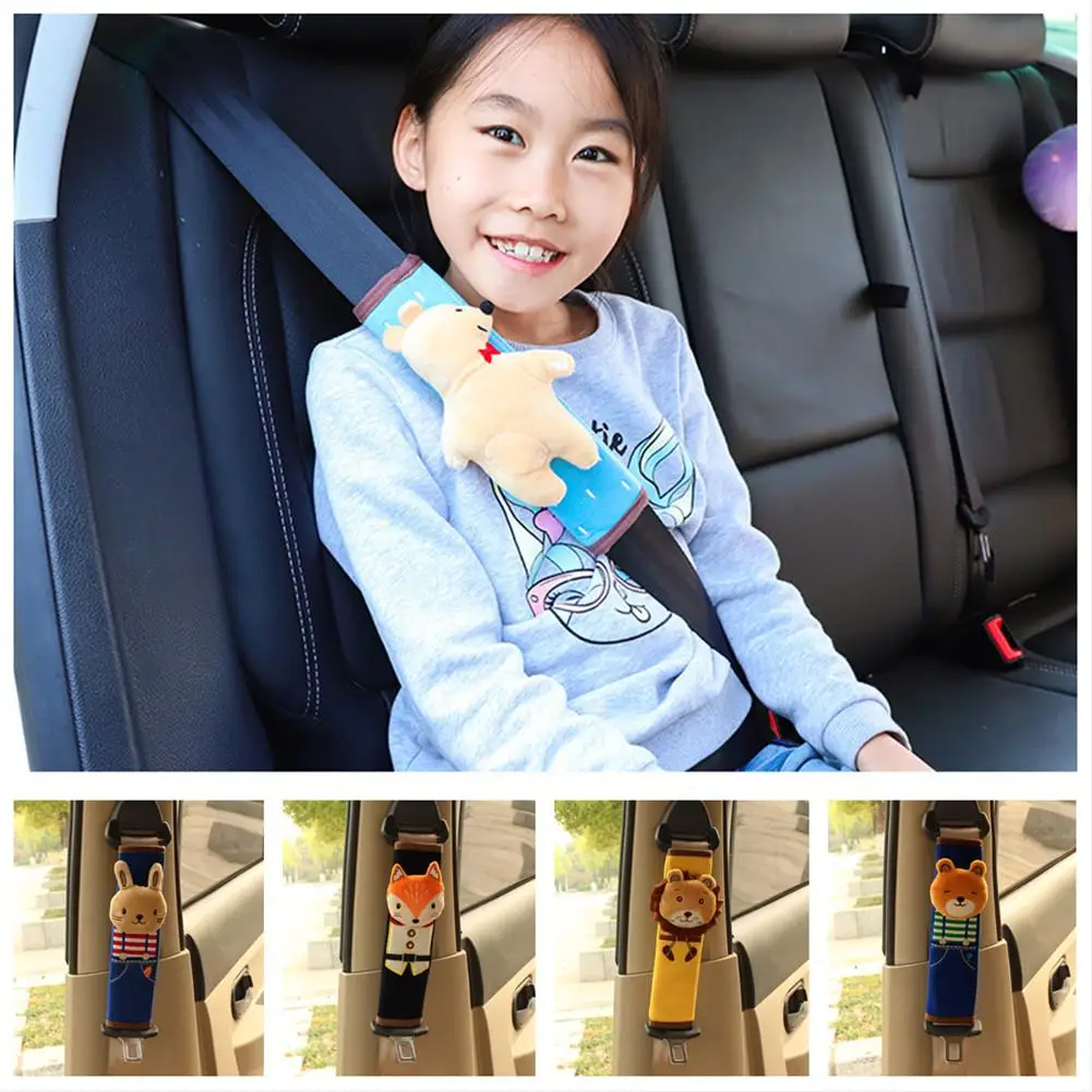 Baby Seat Accessories Car Safety Seats Belt Cover Children Seat Belt Shoulder Pads Protection Plush Padding for Children