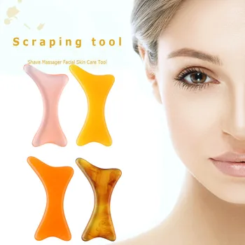 

Massage Scraping Board Natural Resin Beeswax for Face Neck Guasha Scraper for Face Neck Anti-wrinkle Facial Eye Care Good Health