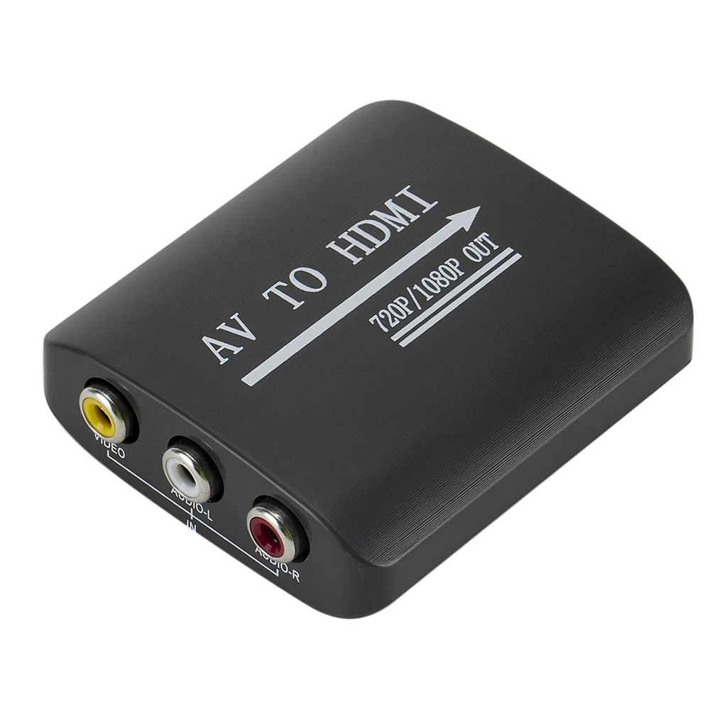 Черный Цвет Мини AV к HDMI конвертер 1080P CVBS RCA AV к HDMI выход AV2 HDMI адаптер USB питание