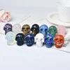 Natural Stone Skull Amethyst Skull Crystal Healing Stone Crafts Home Decoration Polished Figurine Halloween Ornaments Gift 3