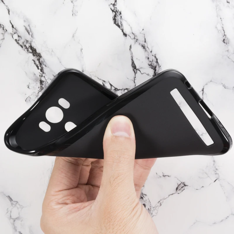 Black Soft Silicone Чехол для телефона из искусственной кожи с деревянным зерном для Asus Zenfone 2 Laser ZE500KL откидной Чехол-книжка чехол-кошелек в деловом стиле Мягкая силиконовая задняя крышка - Цвет: Black Soft Silicone