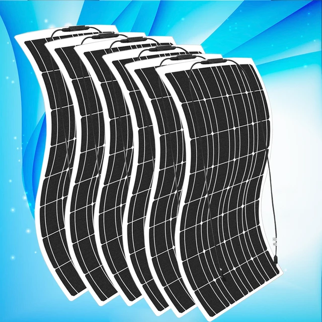 solar panel 12v 24v 1000w 600w 450w 300w battery charger kit complete for car boat vans marine home camper photovoltaic system 900w