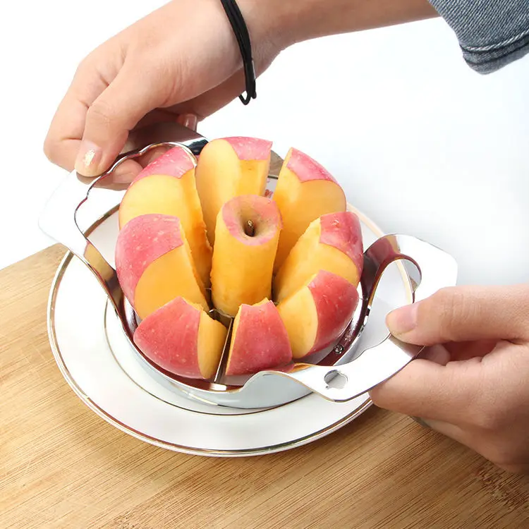

2022 Kitchen Gadgets Stainless Steel Apple Cutter Slicer Vegetable Fruit Tools Kitchen Accessories Apple Easy Cut Slicer Cutter