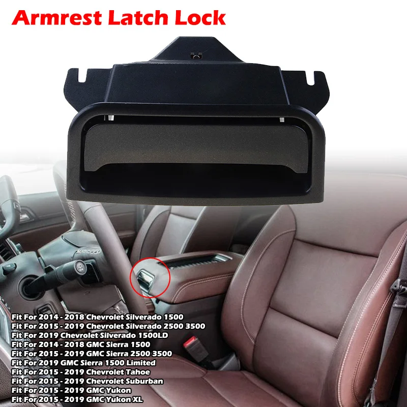 Car Accessories Center Console Armrest Cover Lid Latch Lock Switch Fit ...