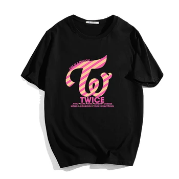 

Harajuku TWICE Letter Print T Shirt Women Korean Kpop Tumblr Female T-shirt Trendy Streetwear Casual Cotton Loose Tops Tee Shirt