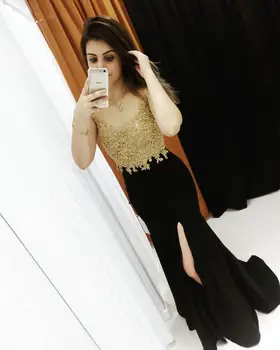 

Mermaid Prom Cocktail Dresses Evening Formal Dress Long Party Gown 2019 Vestidos De Gala Elegantes Robe De Soiree